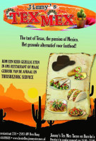 Jimmy's Tex Mex Tacos En Burrito's inside