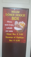 Dönner Hoekje menu