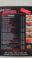 Øra Diner menu