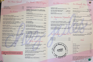 Chez Jules menu