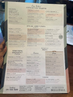 Bella Italia menu