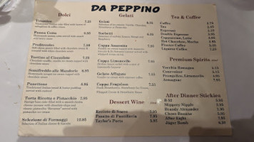 Da Peppino menu