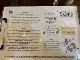 Sam's Chop House menu