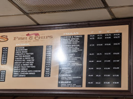 Bartys Take Away menu