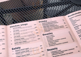 Burgr's menu