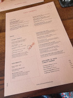 The Red Lion menu