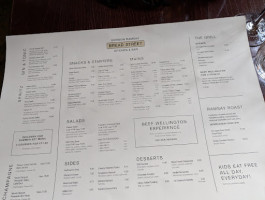 Byron Beak Street menu