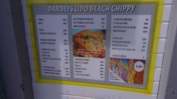 Lyon's Lido Beach Chippy menu