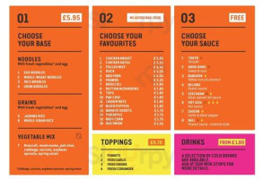 Wok To Walk Goodge St menu