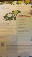 The Botanist Lincoln menu