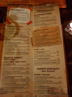 Alcapone's Club Ostrava menu