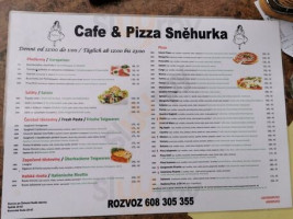 Cafe Pizza Sněhurka menu