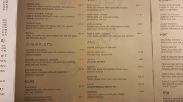 Pellegrini Caffe menu