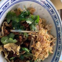 Pink Head Noodle food