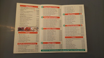 Rainbow Chinese Takeaway menu