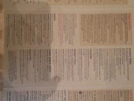 Zizzi - Hitchin menu