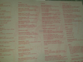 Pepper Tree menu