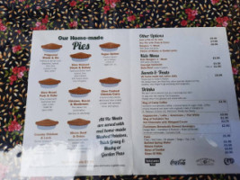 Humble Pie 'n' Mash menu