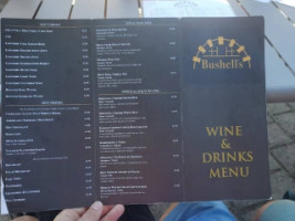 Bushell's Riverside menu