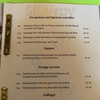 Restaurace Stary Klub menu