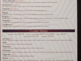 The Carpenters Arms menu