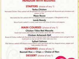 Mirchi menu