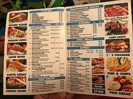 Turkish Delight Kebab House menu