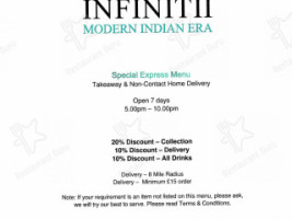 Indian Spice menu