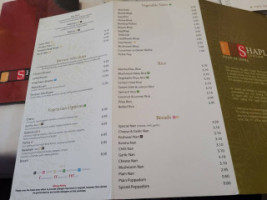 Shapla Balti House menu