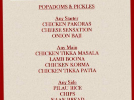 Masala Corner menu