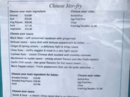 Ferbane Beijing Garden Chinese Take Away menu