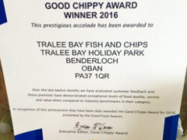 Tralee Bay Fish And Chips menu