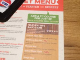 Staunton Arms Harvester menu