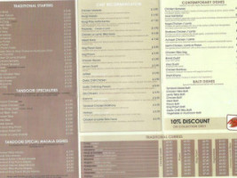 Noorjahan menu