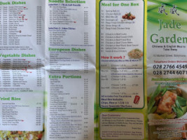 Jade Garden Takeaway menu