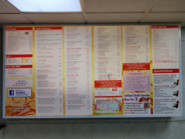 Tasty Wok Comber menu