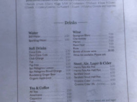 Hunters Rest menu