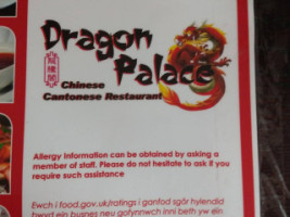 Dragon Palace menu