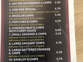 Priory Fish menu