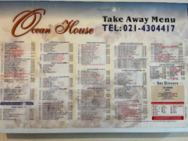 Ocean House Chinese menu