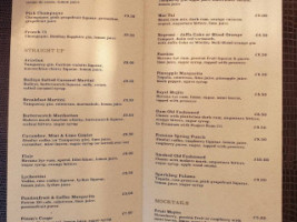 The Red Lion Chobham menu