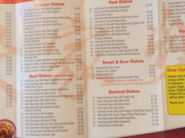 Shamrock Chinese menu