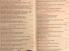 Crediton Tandoori menu