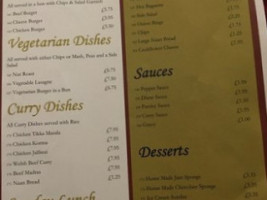 The Llywncelyn menu