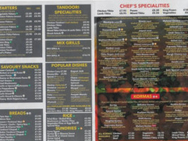 Spice Express Westfield menu