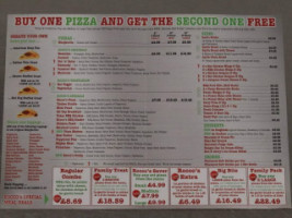 Rocco's Pizza menu