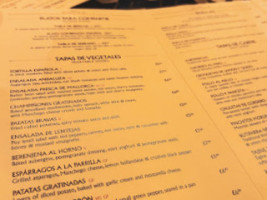 Cafe Andaluz West End menu