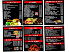 Hartshill Chippy menu