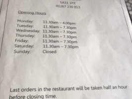 Morgan's Traditional Chippy menu