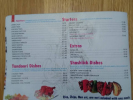 Westhoughton Indian Tandoori Takeaway menu